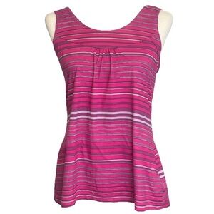 Columbia Omni-Wick Advanced Evaporation Pink Striped Work Out Tank Top X Large